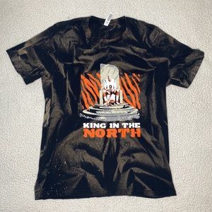 Barstool Sports Joe Borrow King Of The North Bleached T-Shirt: Size Large